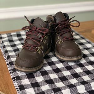 Boys brown leather boots